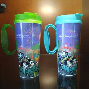 2024 Walt Disney World Park Resort Rusable Refillable Souvenir Cups with lids